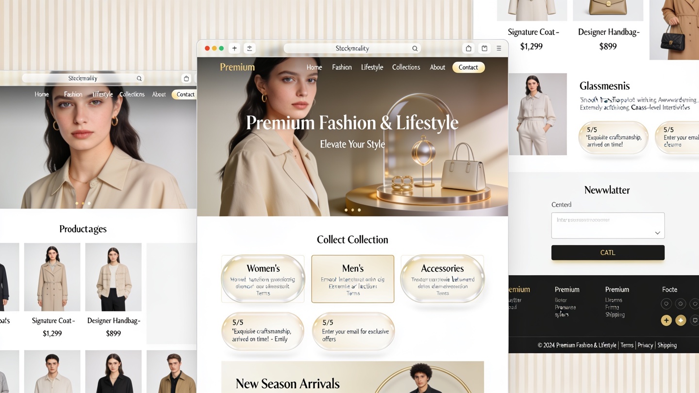 Premium fashion & lifestyle e-commerce store we built